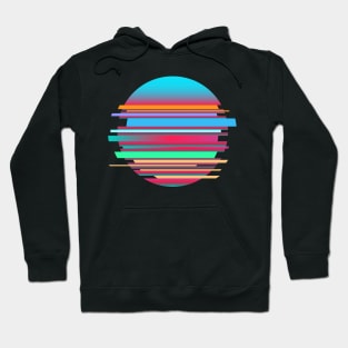 circle glitch Hoodie